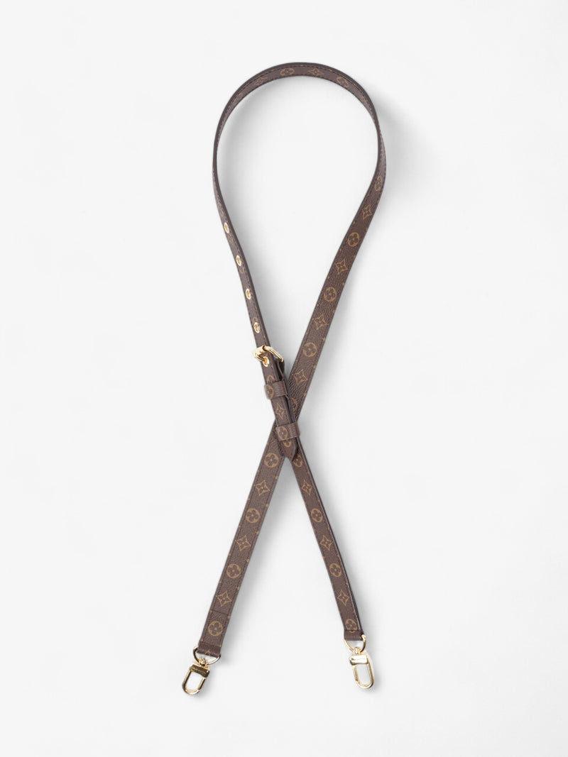  Louis Vuitton Bandoulière Bag Strap Monogram / Gold Canvas