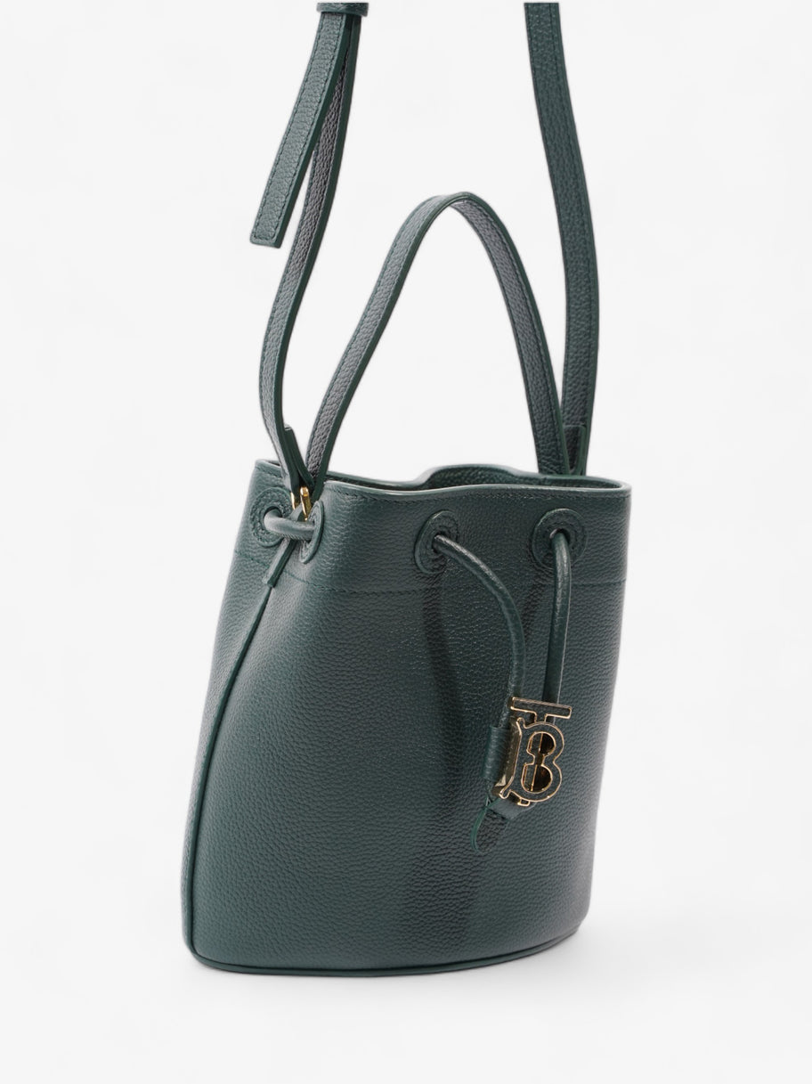 Burberry TB Bucket Bag Vine Green Leather Mini Image 7