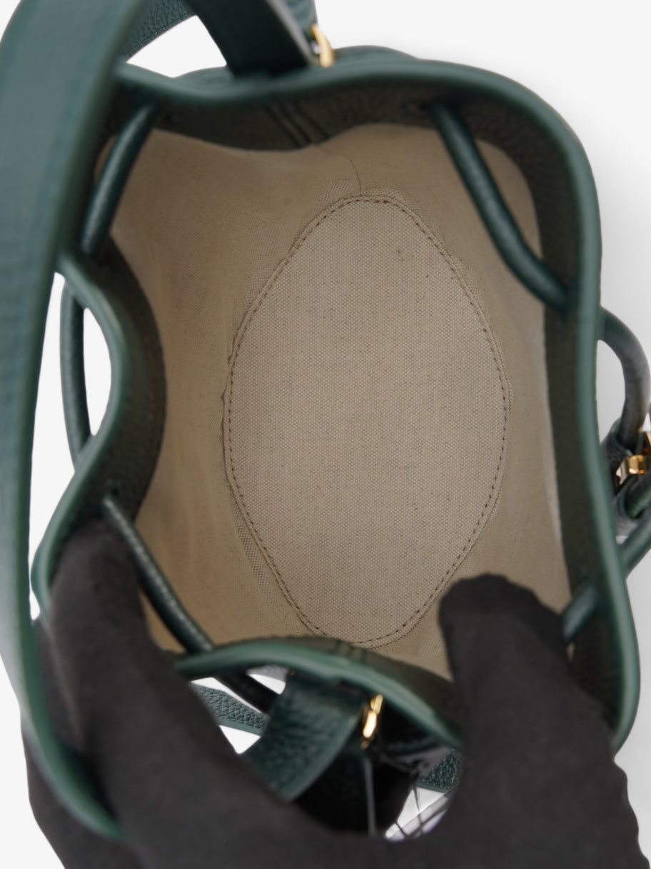 Burberry TB Bucket Bag Vine Green Leather Mini Image 8