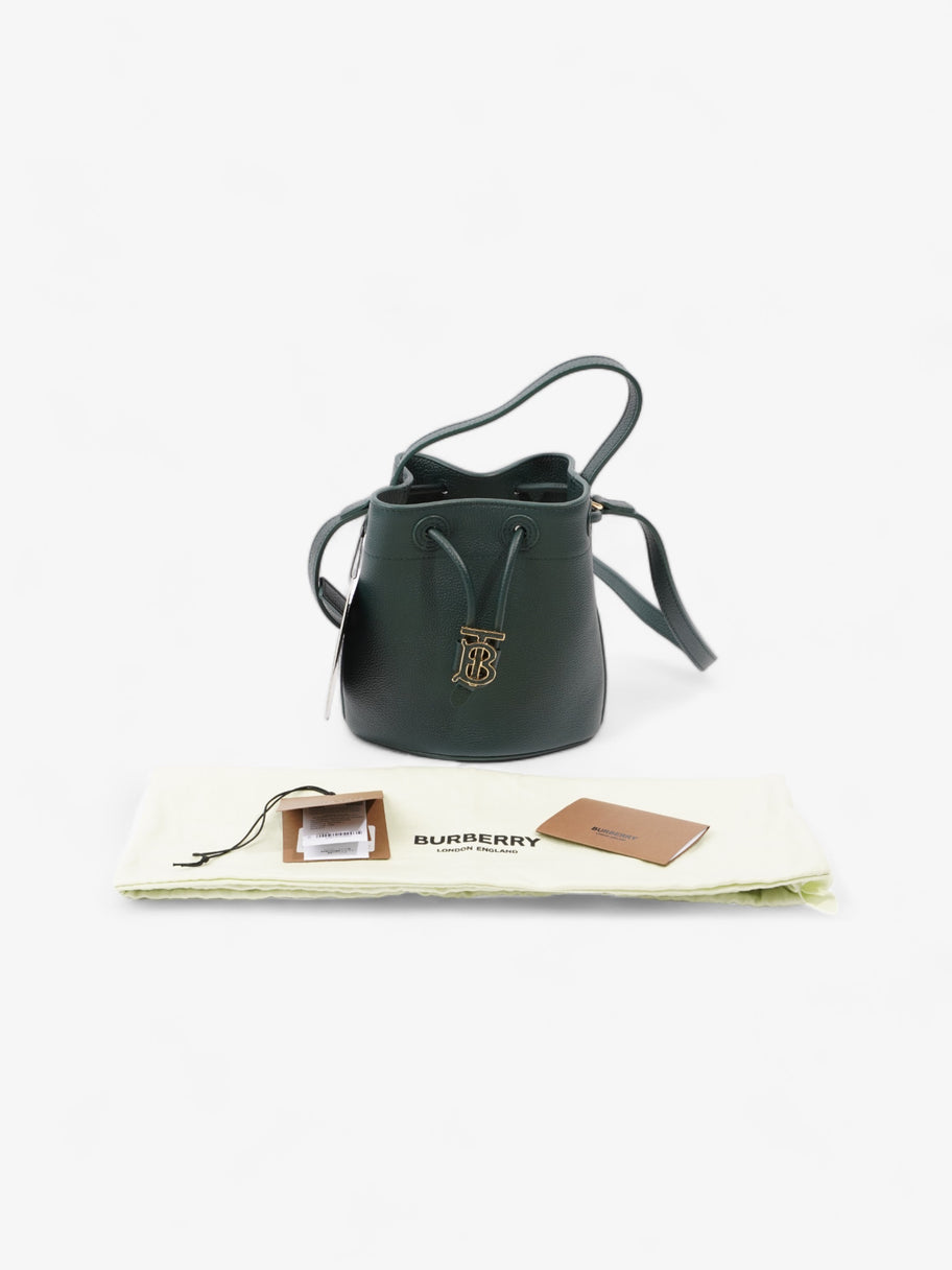 Burberry TB Bucket Bag Vine Green Leather Mini Image 9