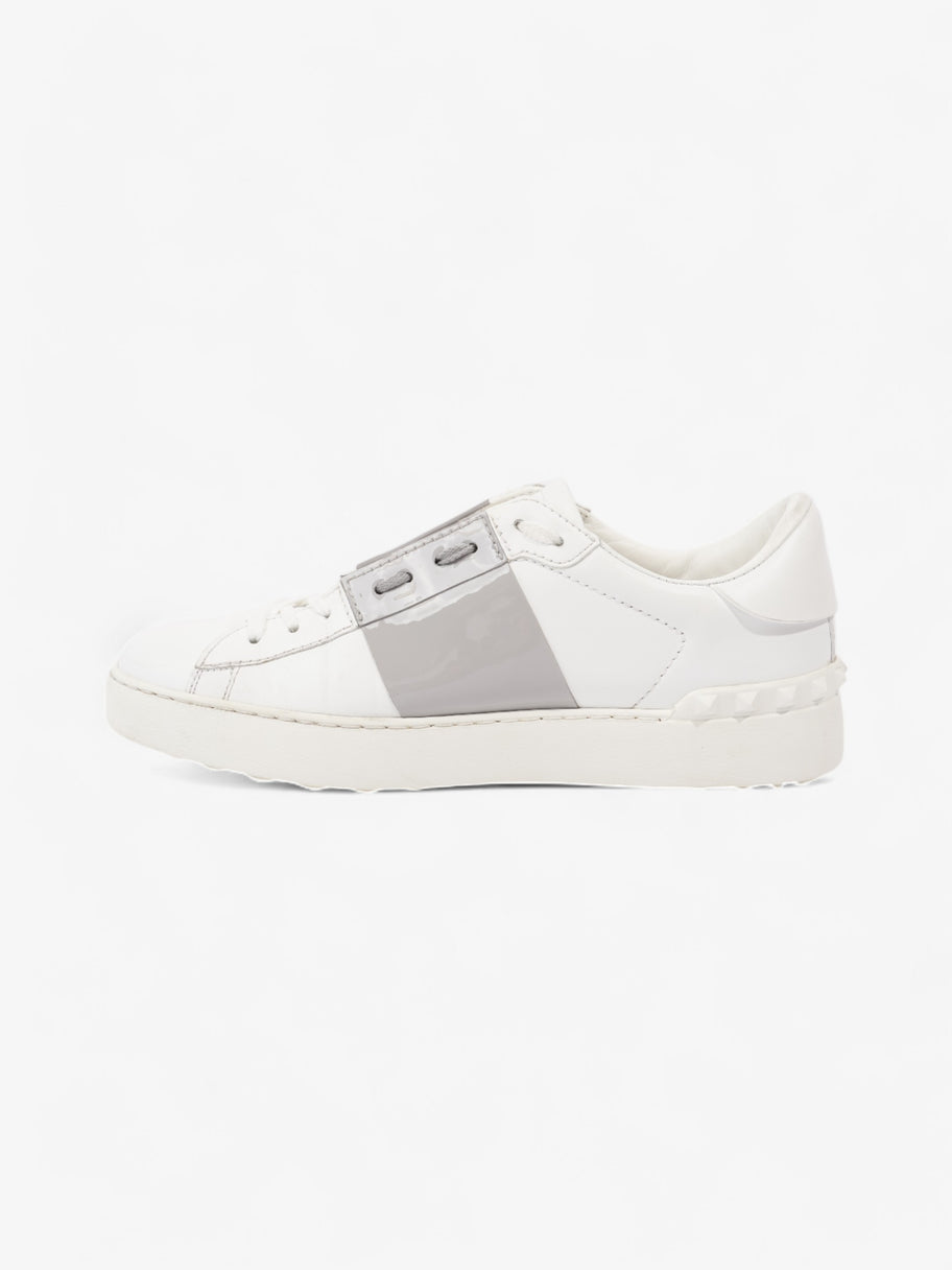 Valentino Open Stripe White / Grey Leather EU 40 UK 7 Image 3