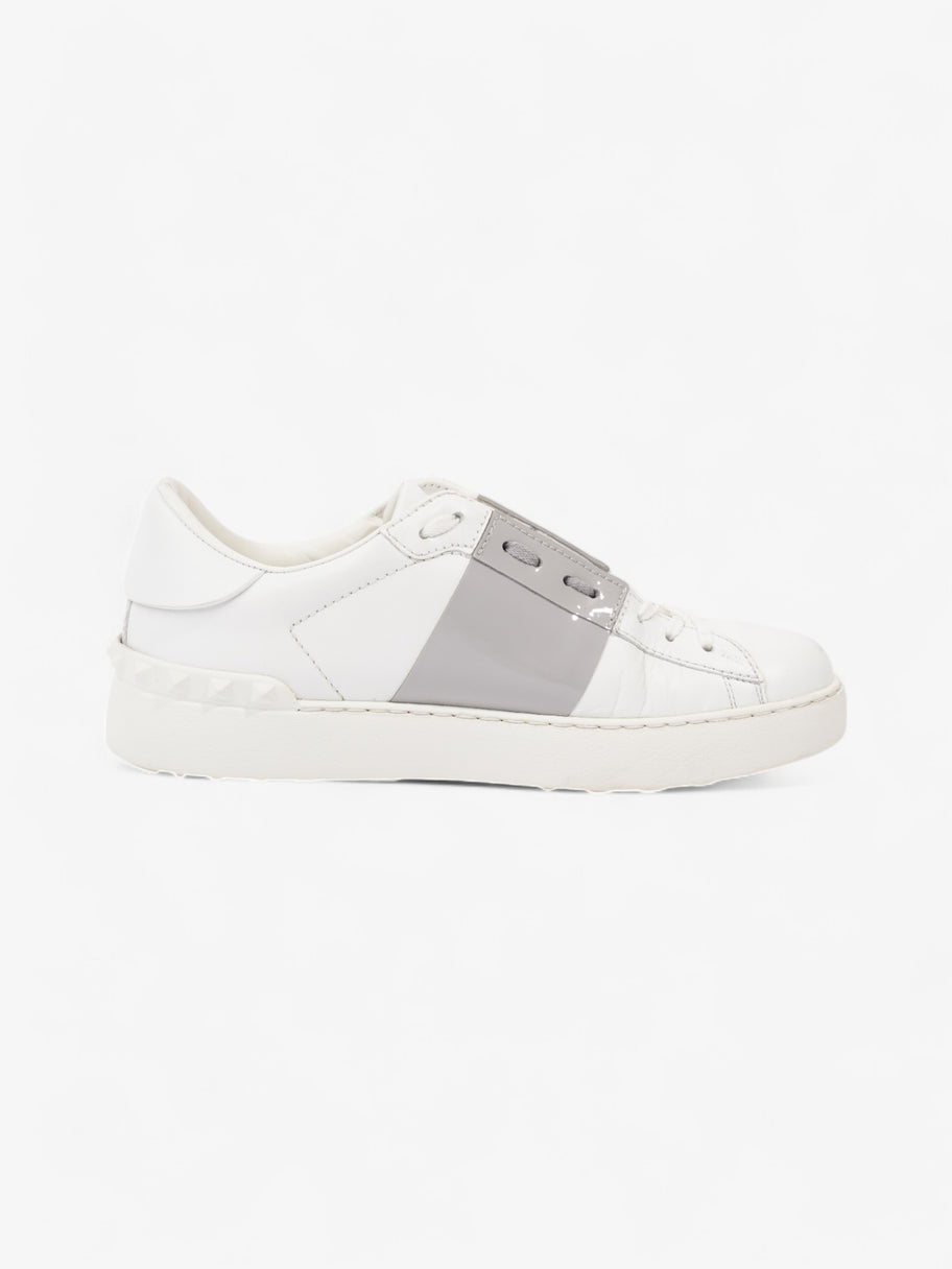 Valentino Open Stripe White / Grey Leather EU 40 UK 7 Image 4