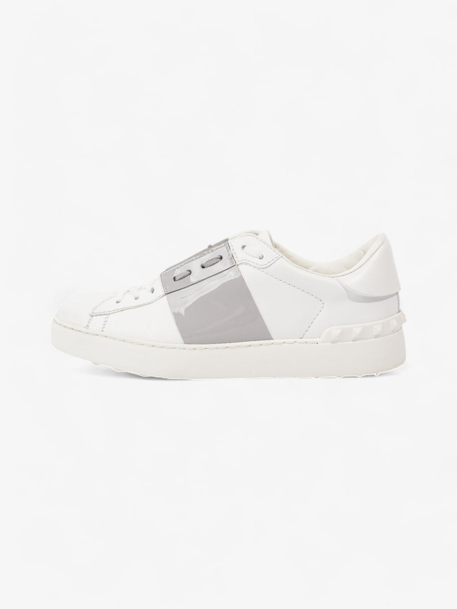 Valentino Open Stripe White / Grey Leather EU 40 UK 7 Image 5