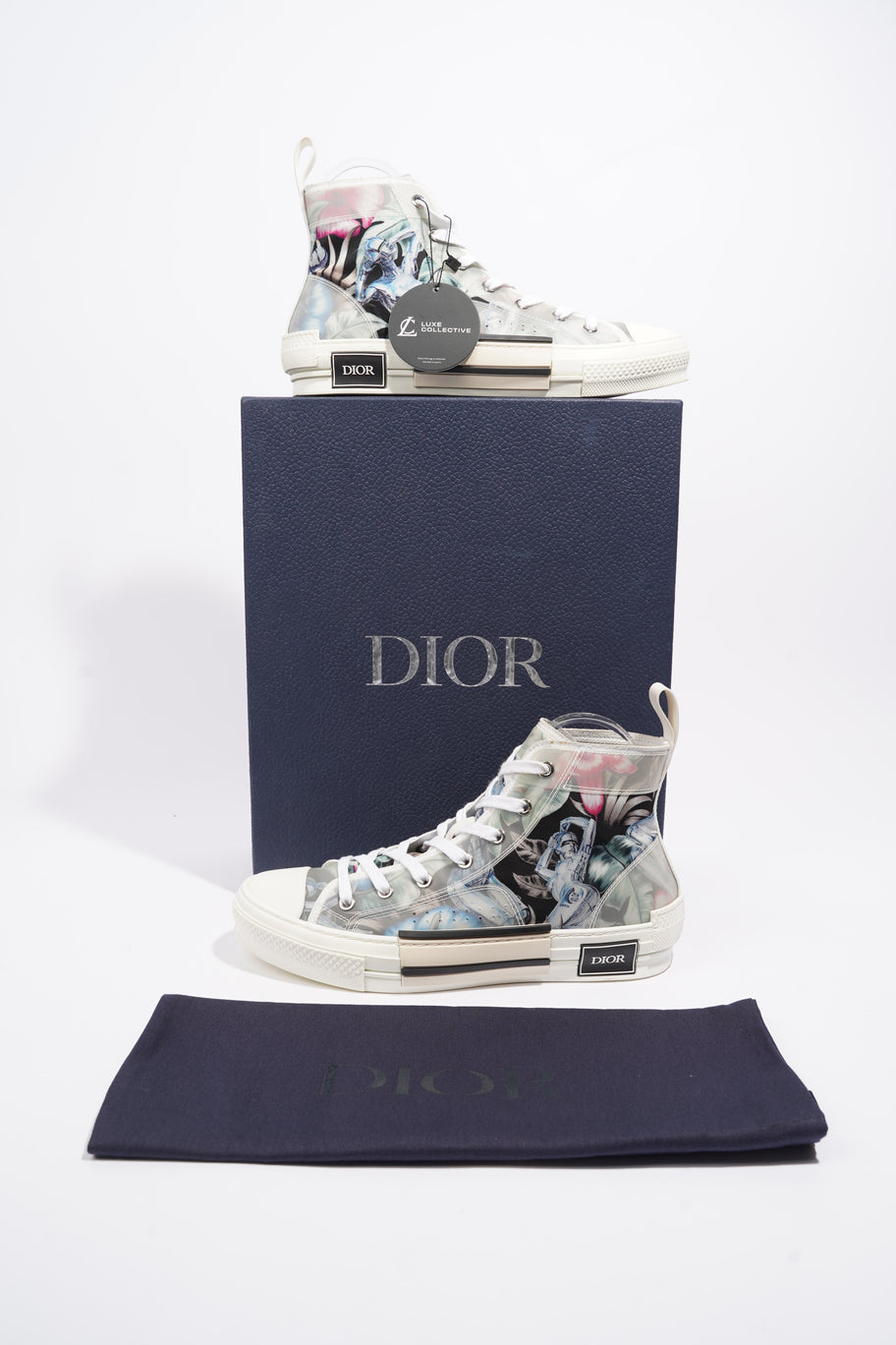 Christian Dior B23 High-top Multicolour / White Canvas EU 40 UK 6 Image 11