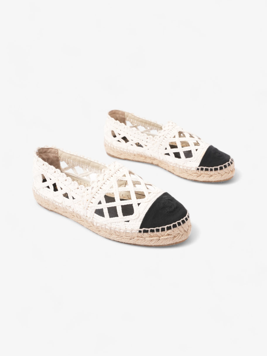 Chanel CC Espadrilles Black / White Lace EU 36 UK 3 Image 2