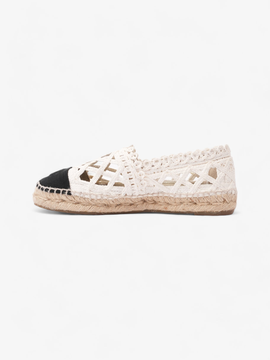 Chanel CC Espadrilles Black / White Lace EU 36 UK 3 Image 3