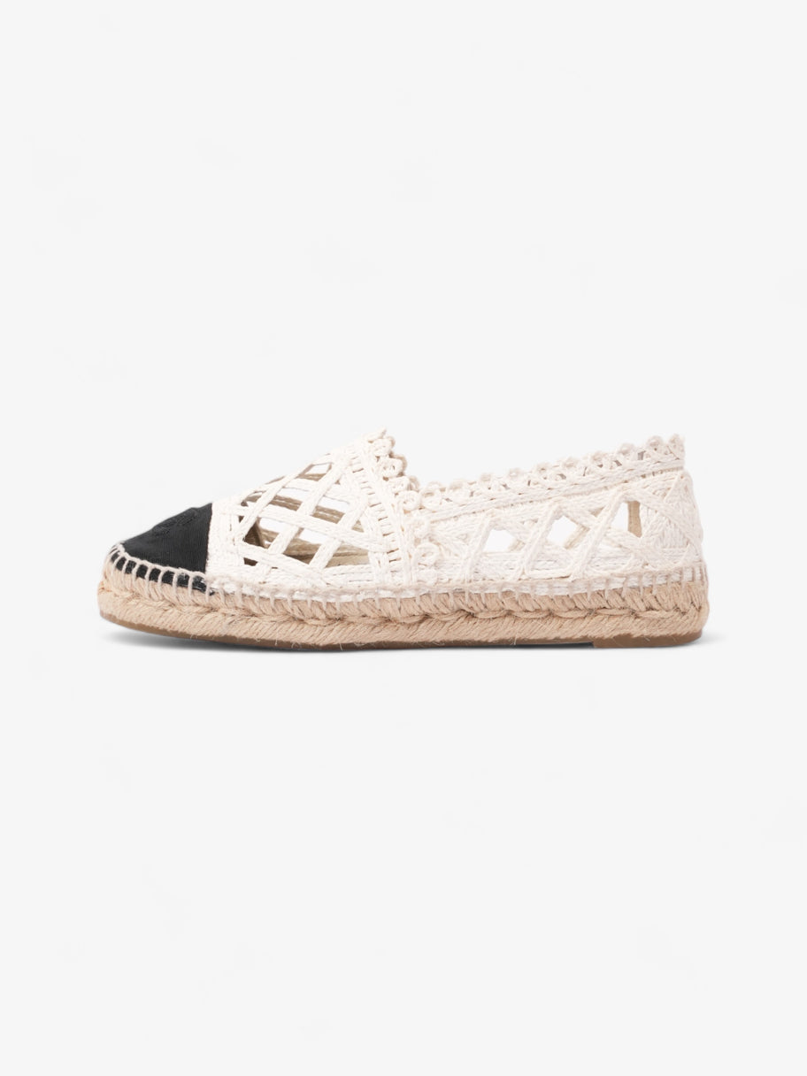 Chanel CC Espadrilles Black / White Lace EU 36 UK 3 Image 5