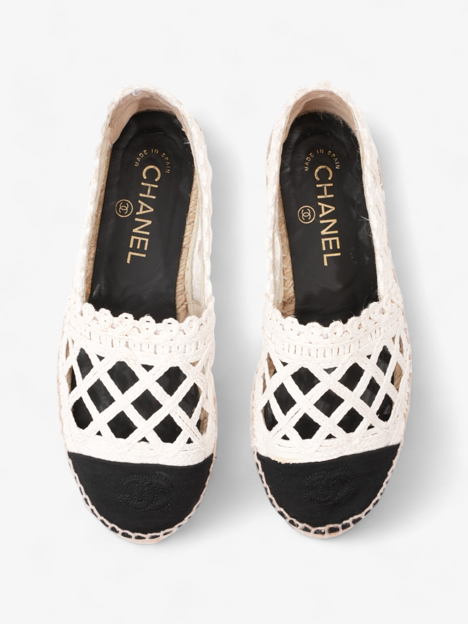 Chanel CC Espadrilles Black / White Lace EU 36 UK 3 Image 8