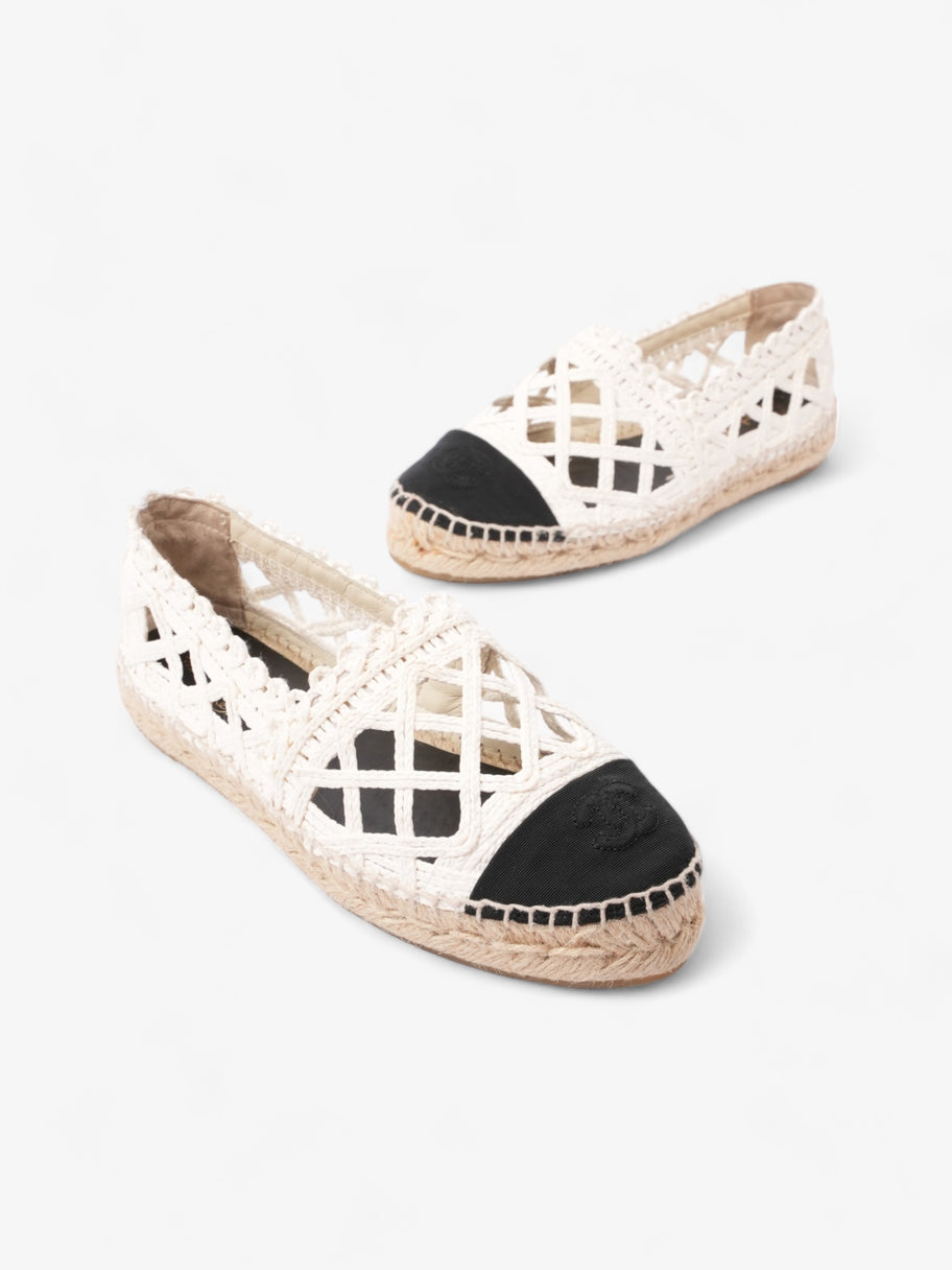 Chanel CC Espadrilles Black / White Lace EU 36 UK 3 Image 9