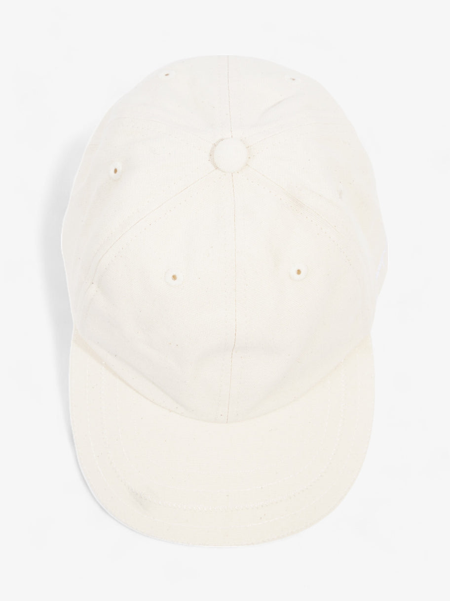 Jacquemus Logo Cap Cream Cotton 58cm Image 9