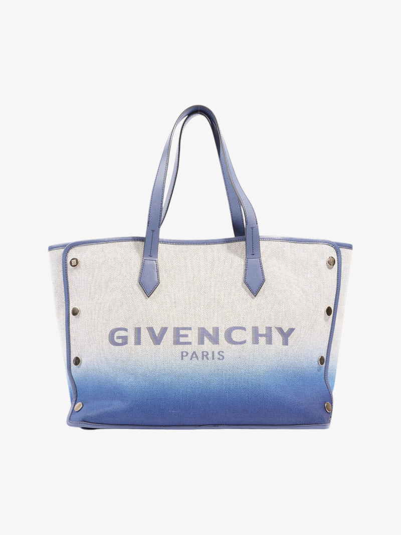  Givenchy Shopping Tote Beige / Blue Cotton Medium