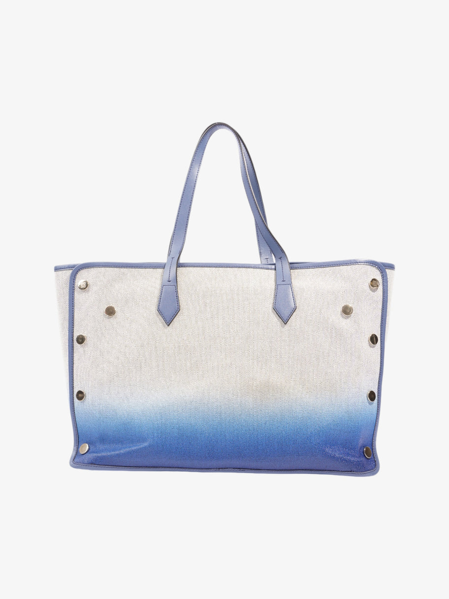 Givenchy Shopping Tote Beige / Blue Cotton Medium Image 4