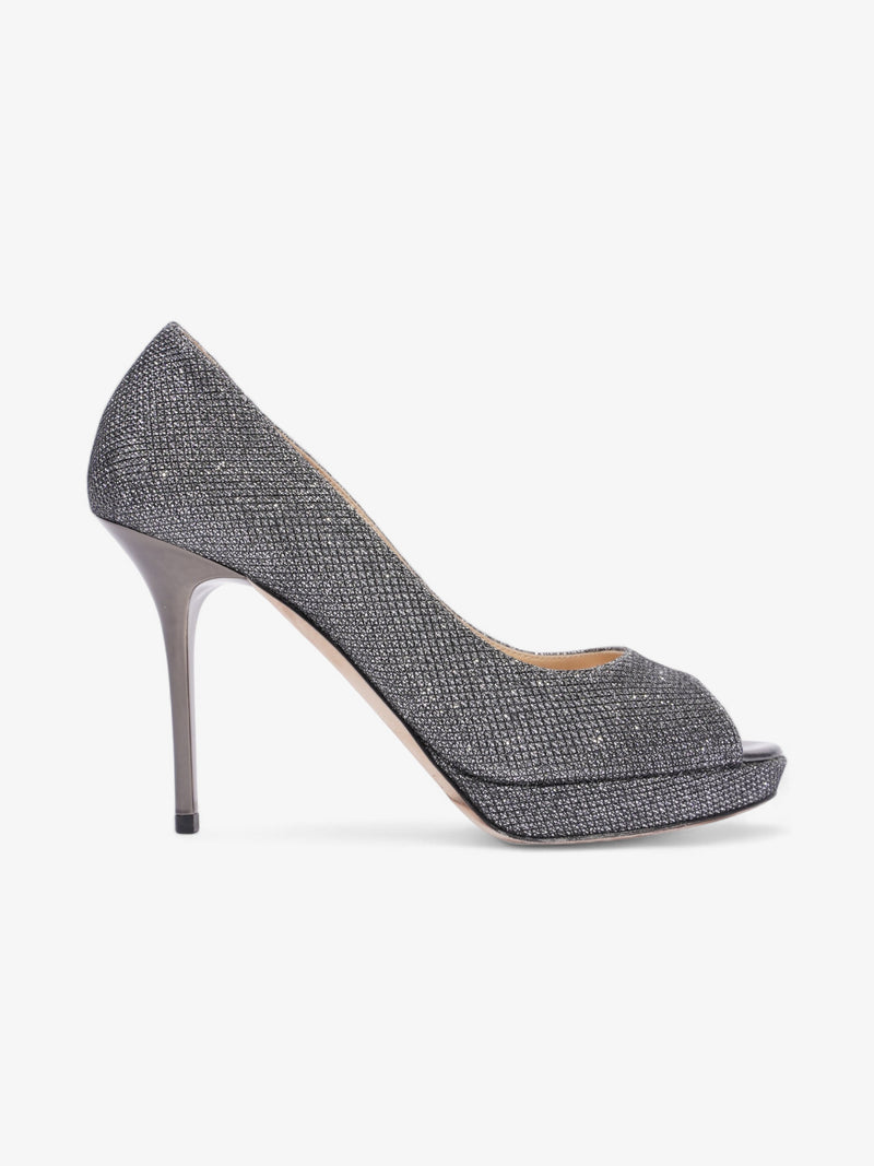  Jimmy Choo Pumps 90 Grey Glitter EU 36.5 UK 3.5