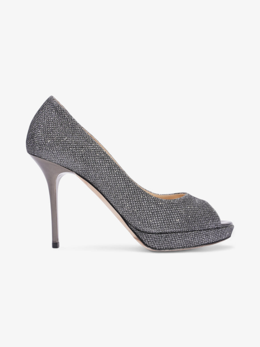 Jimmy Choo Pumps 90 Grey Glitter EU 36.5 UK 3.5 Image 1