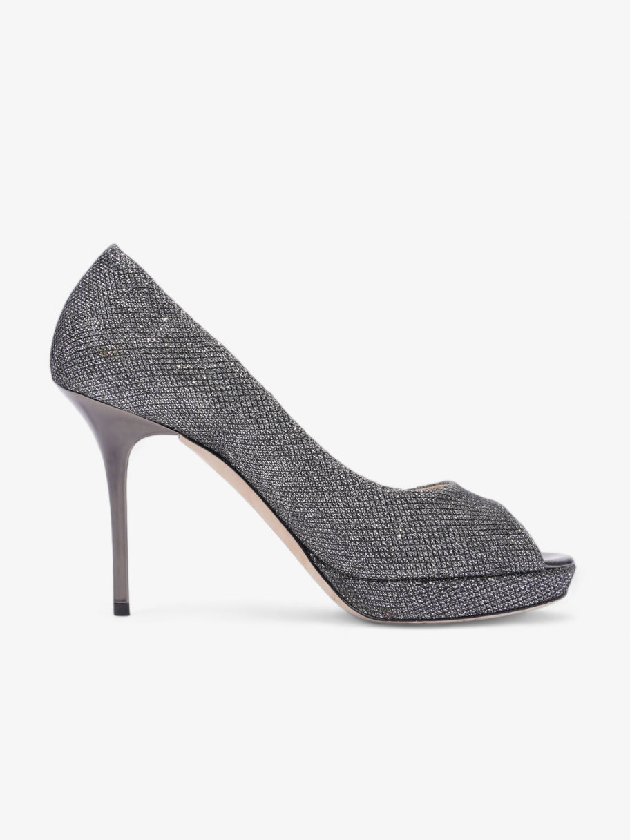 Jimmy Choo Pumps 90 Grey Glitter EU 36.5 UK 3.5 Image 4