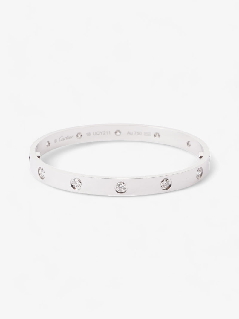  Cartier Love Bracelet, 10 Diamonds white gold 750/1000 White Gold 18cm