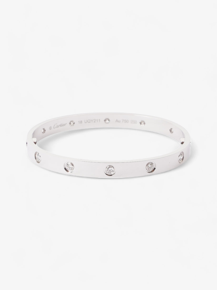 Cartier Love Bracelet, 10 Diamonds white gold 750/1000 White Gold 18cm Image 1