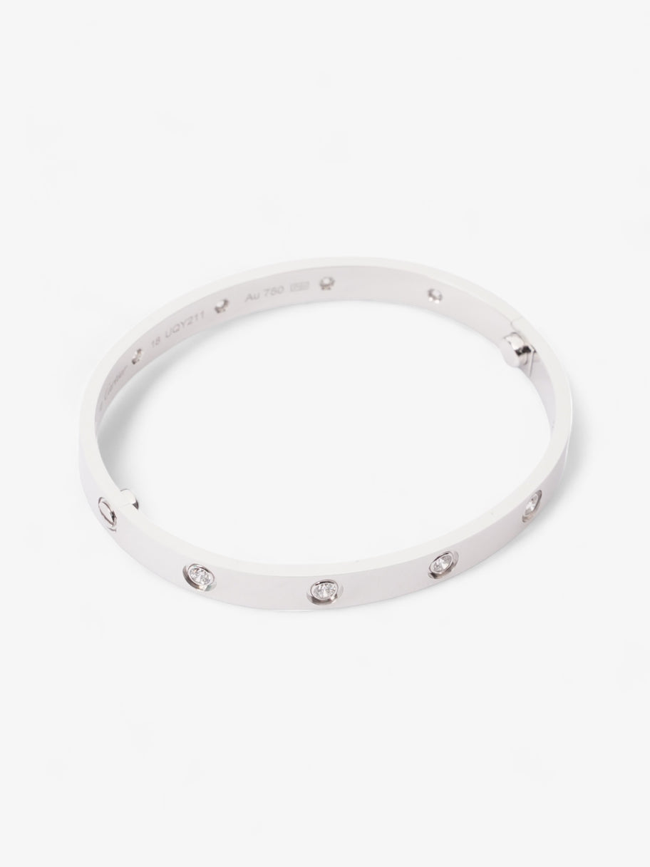 Cartier Love Bracelet, 10 Diamonds white gold 750/1000 White Gold 18cm Image 2