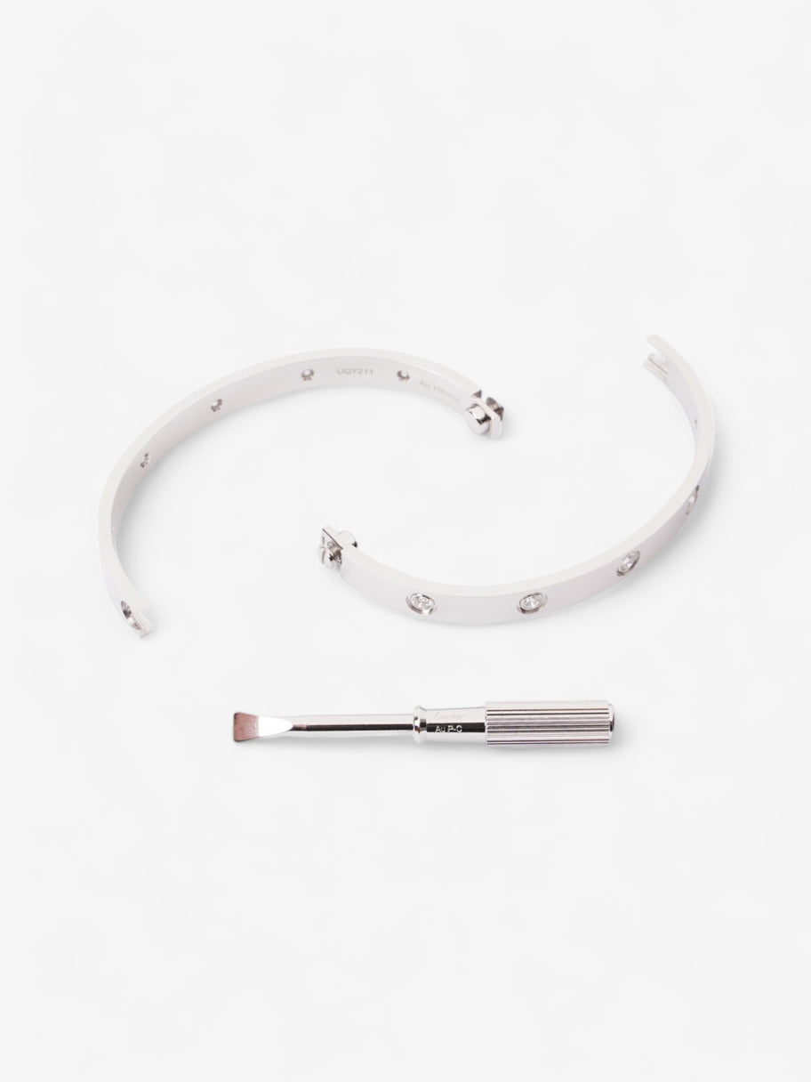 Cartier Love Bracelet, 10 Diamonds white gold 750/1000 White Gold 18cm Image 6