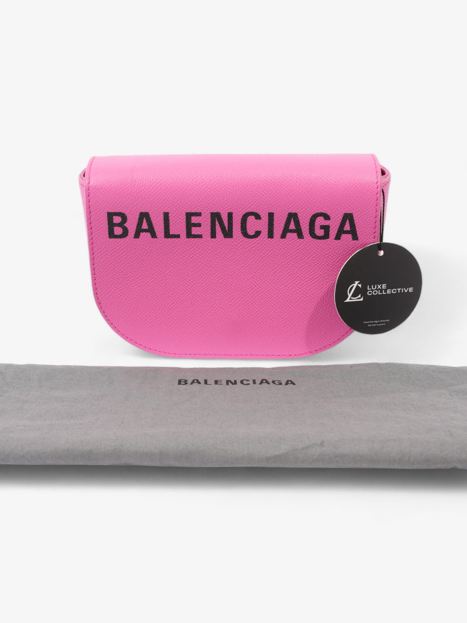 Balenciaga Ville Day Acid Pink / Black Calfskin Leather XS Image 11