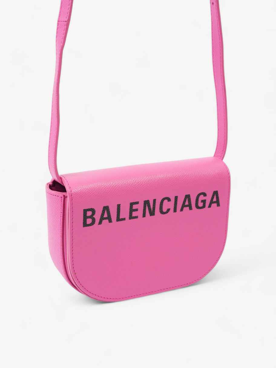 Balenciaga Ville Day Acid Pink / Black Calfskin Leather XS Image 7