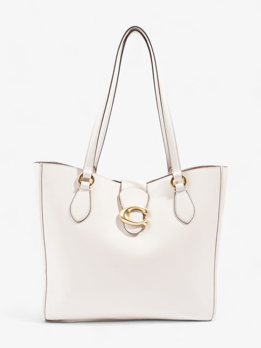 Coach Theo Tote Cream Leather Image 1