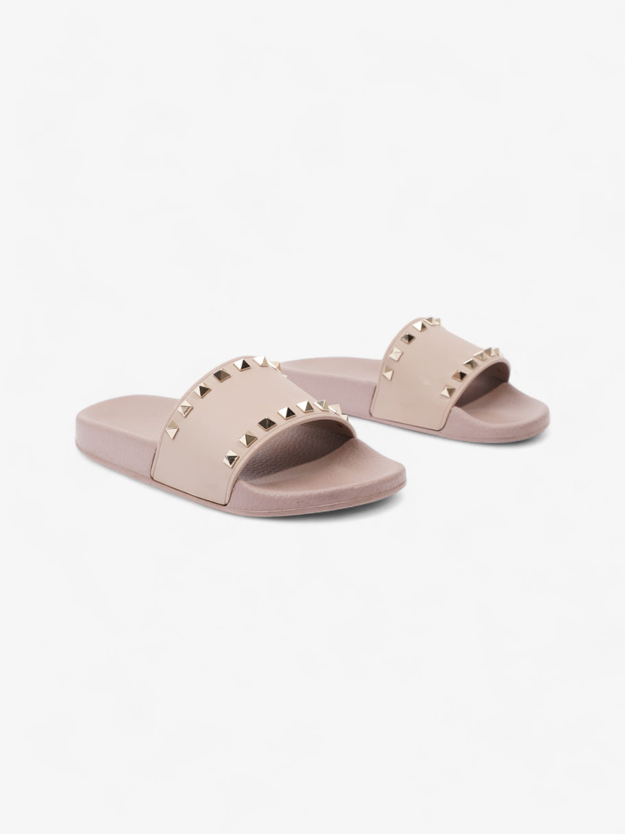 Valentino Rockstud Slider Dusty Pink Rubber EU 37 UK 4 Image 2