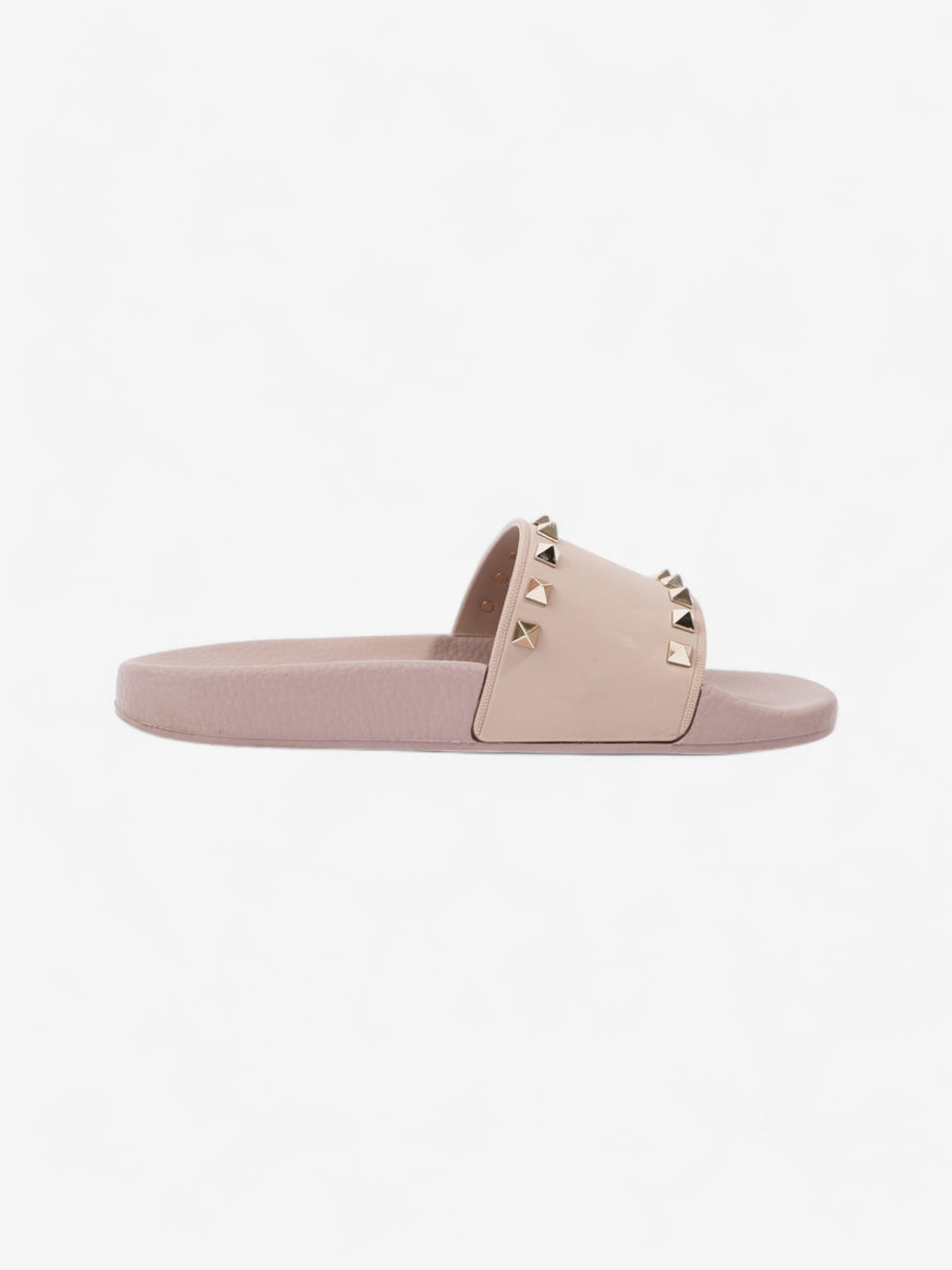 Valentino Rockstud Slider Dusty Pink Rubber EU 37 UK 4 Image 4