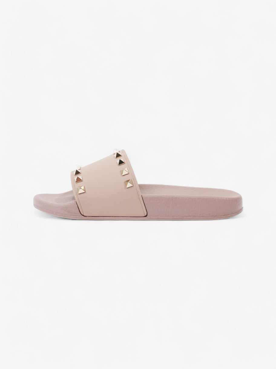 Valentino Rockstud Slider Dusty Pink Rubber EU 37 UK 4 Image 5