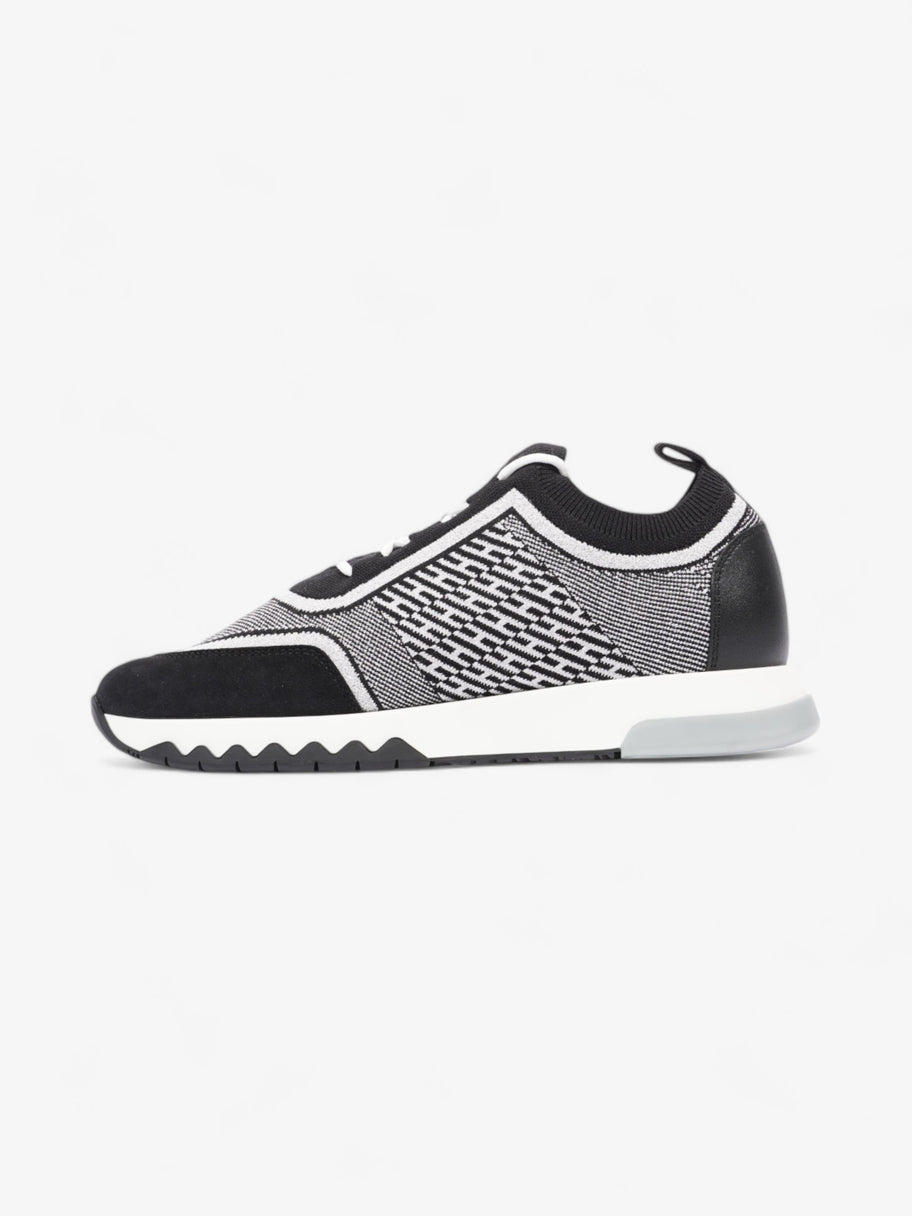 Hermes Addict Sneakers Black / Silver Knit EU 37 UK 4 Image 3