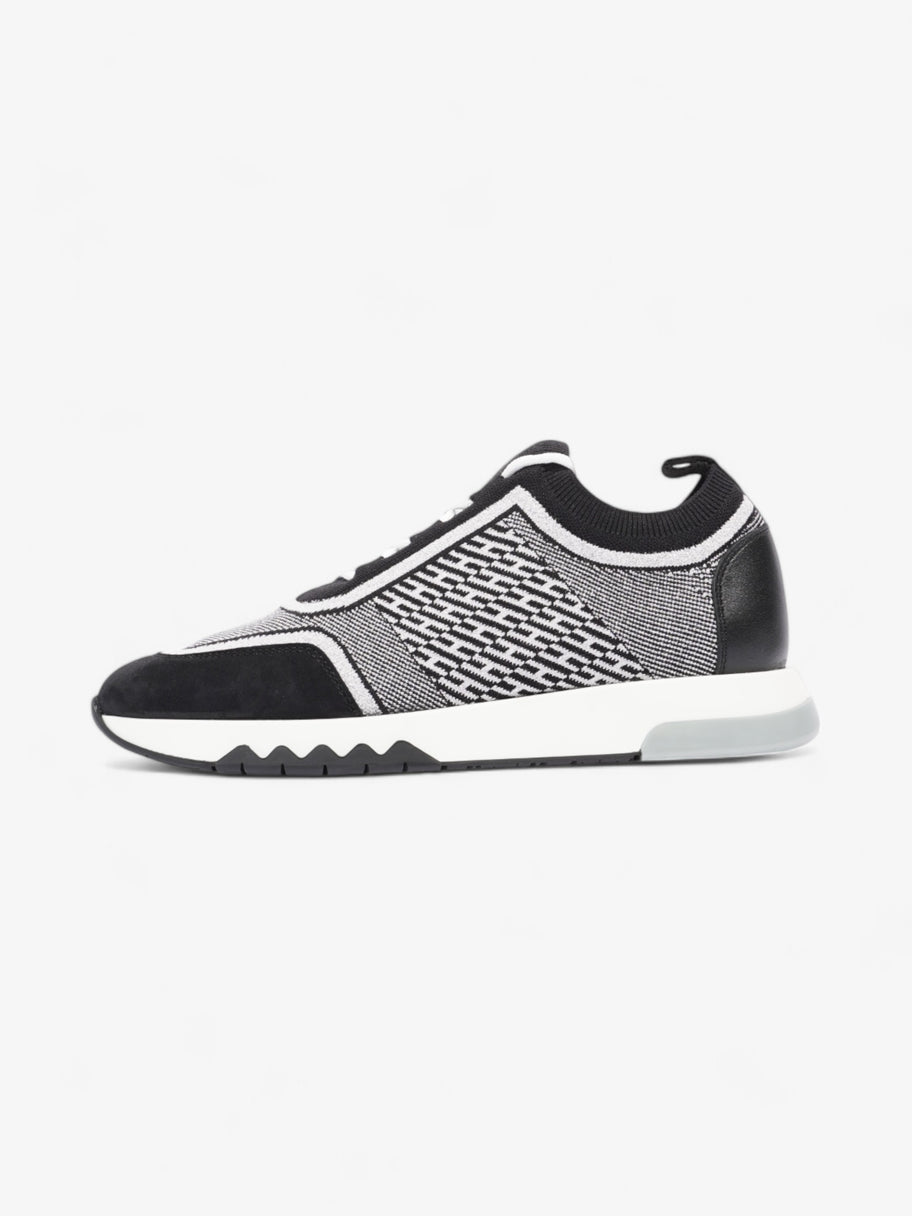 Hermes Addict Sneakers Black / Silver Knit EU 37 UK 4 Image 5