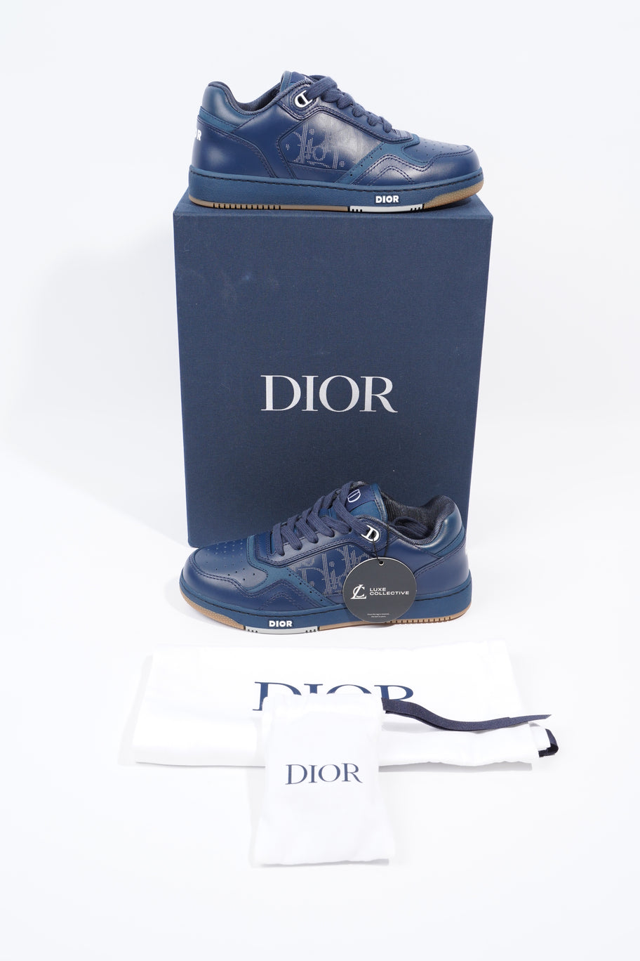 Christian Dior B27 Sneaker Navy Leather EU 36 UK 3 Image 9