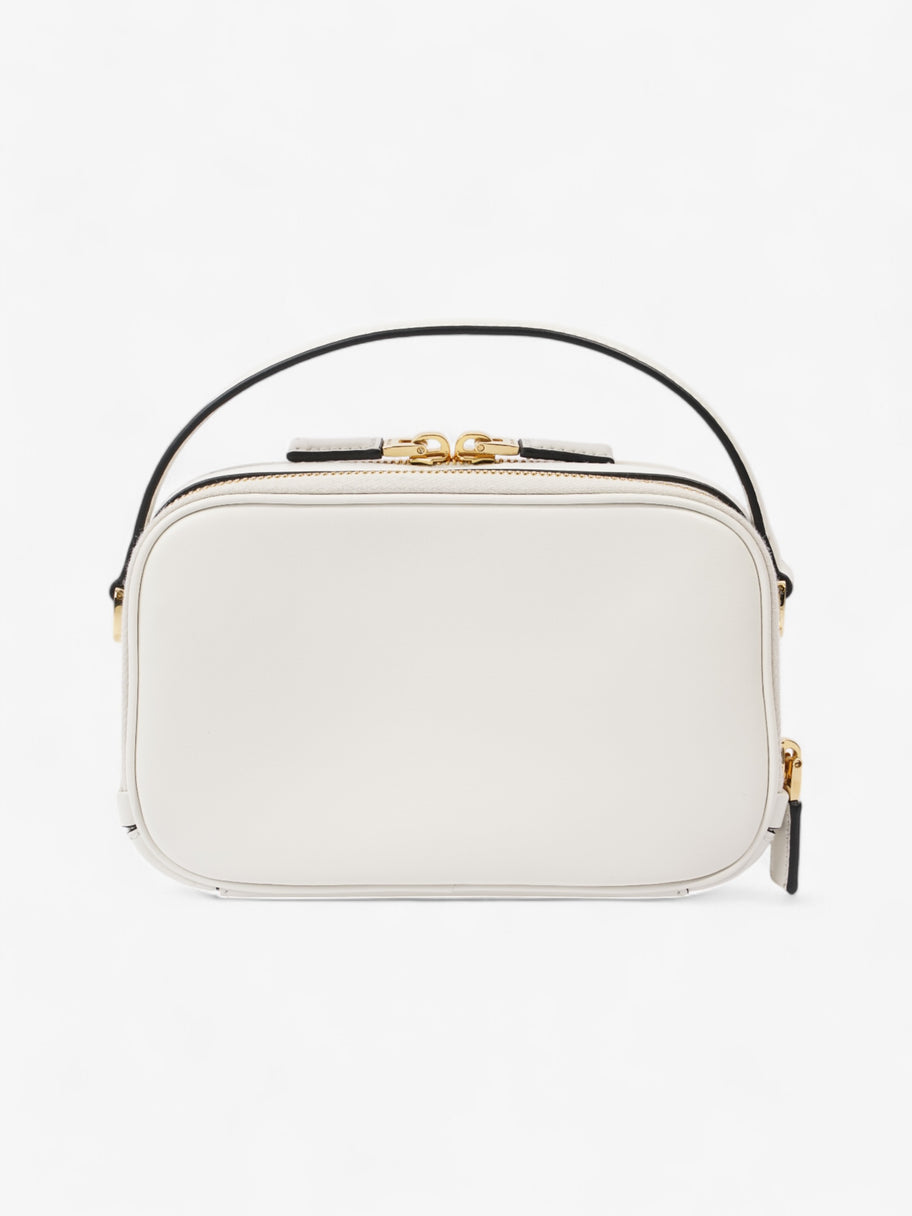 Prada Branded Pouch White Calfskin Leather Mini Image 4