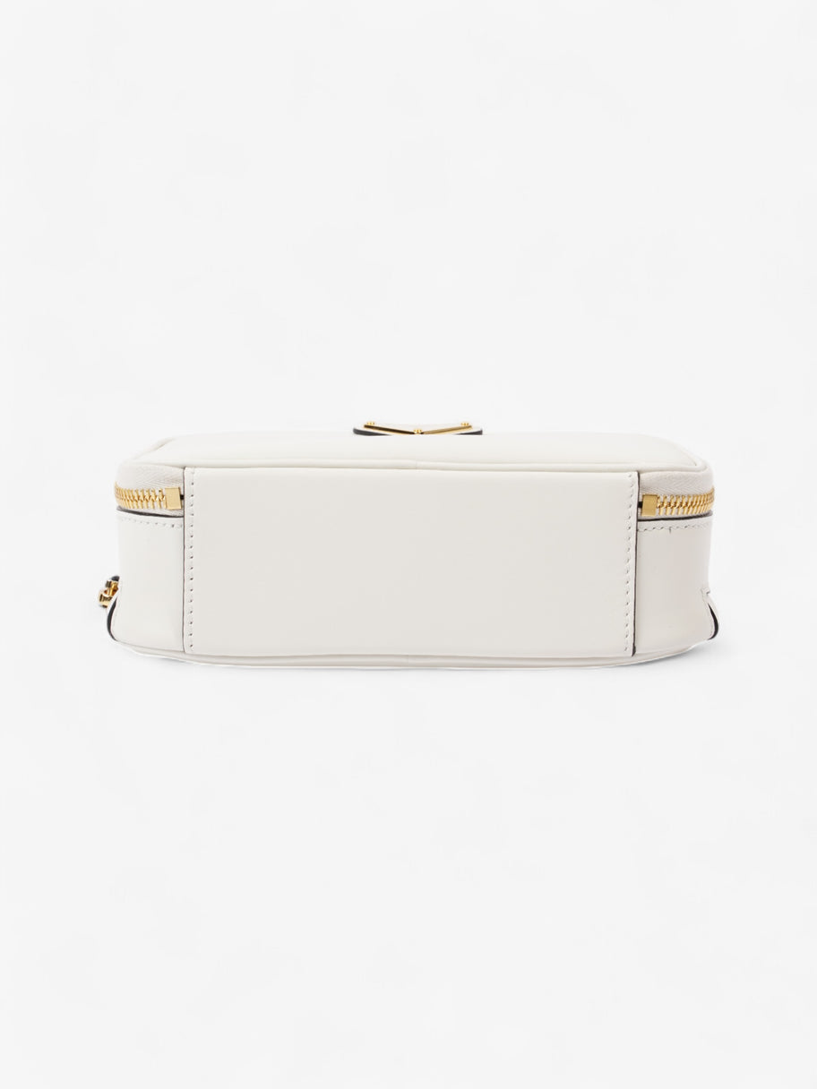 Prada Branded Pouch White Calfskin Leather Mini Image 6