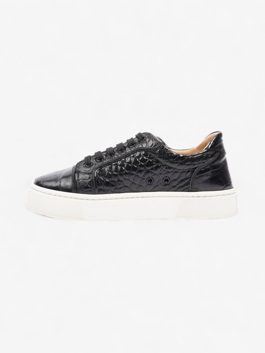 Christian Louboutin Vieira Croc-effect Sneakers Black Crocodile Leather EU 38.5 UK 5.5 Image 3