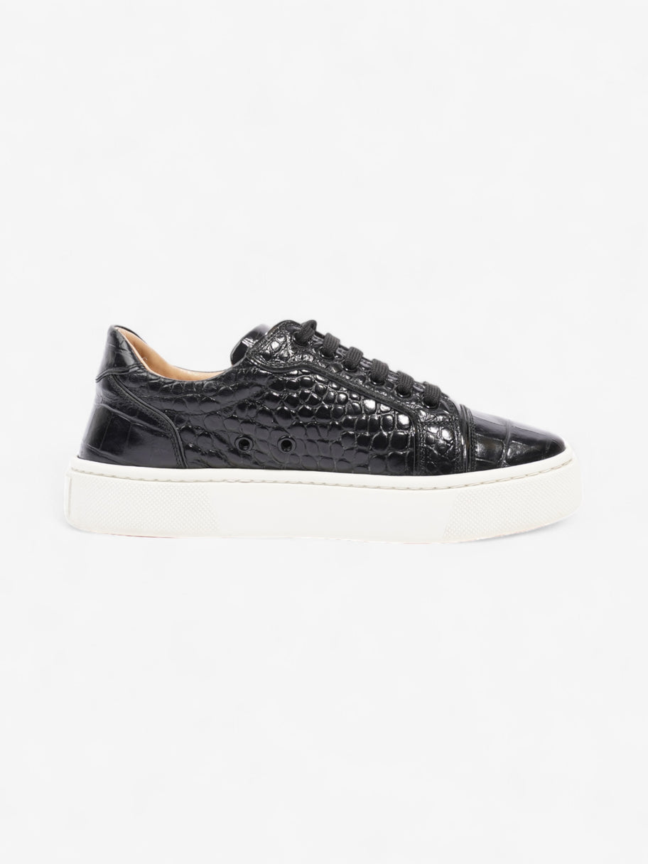 Christian Louboutin Vieira Croc-effect Sneakers Black Crocodile Leather EU 38.5 UK 5.5 Image 4