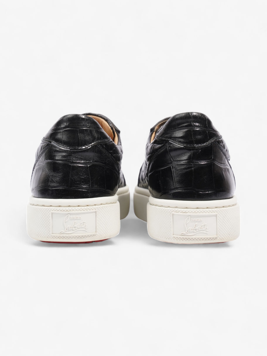 Christian Louboutin Vieira Croc-effect Sneakers Black Crocodile Leather EU 38.5 UK 5.5 Image 6