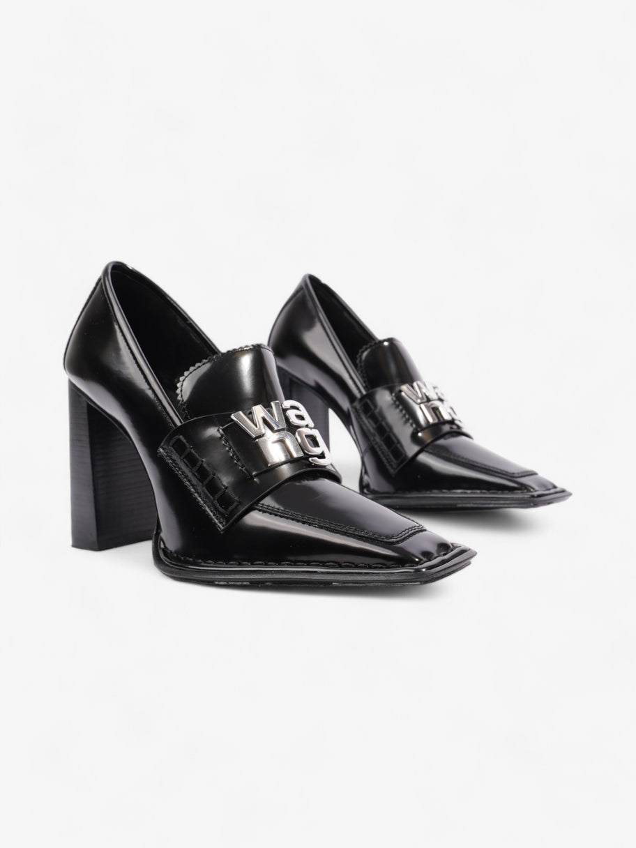 Alexander Wang Parker Box Heels 85mm Black / Silver Patent Leather EU 38 UK 5 Image 2