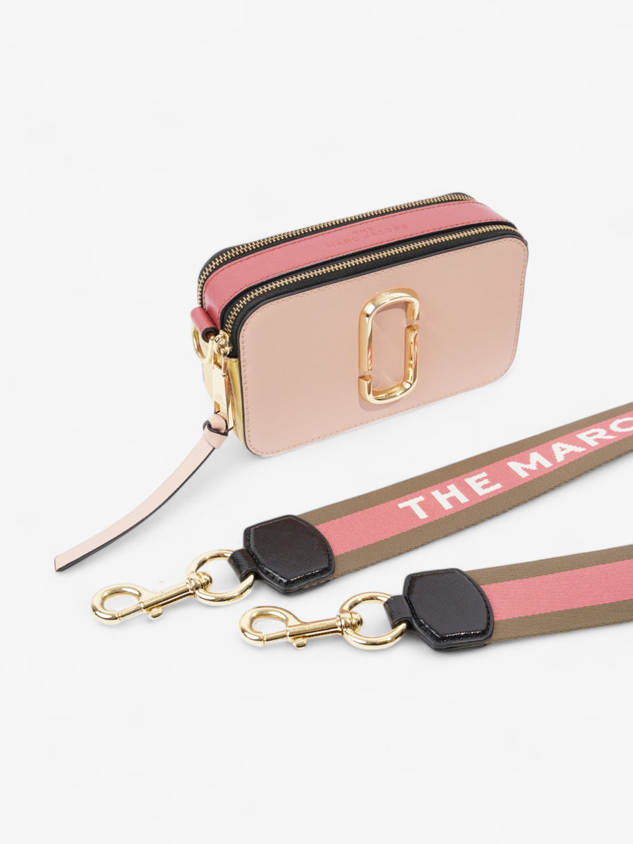 Marc Jacobs The Snapshot Bag Light Pink / Yellow / Dark Pink Leather Image 7