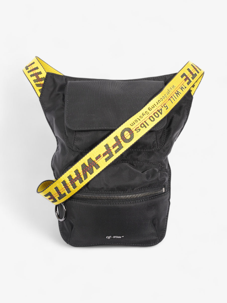 Off White Industrial Logo Shell Belt Bag Black / Yellow Polyamide Image 1