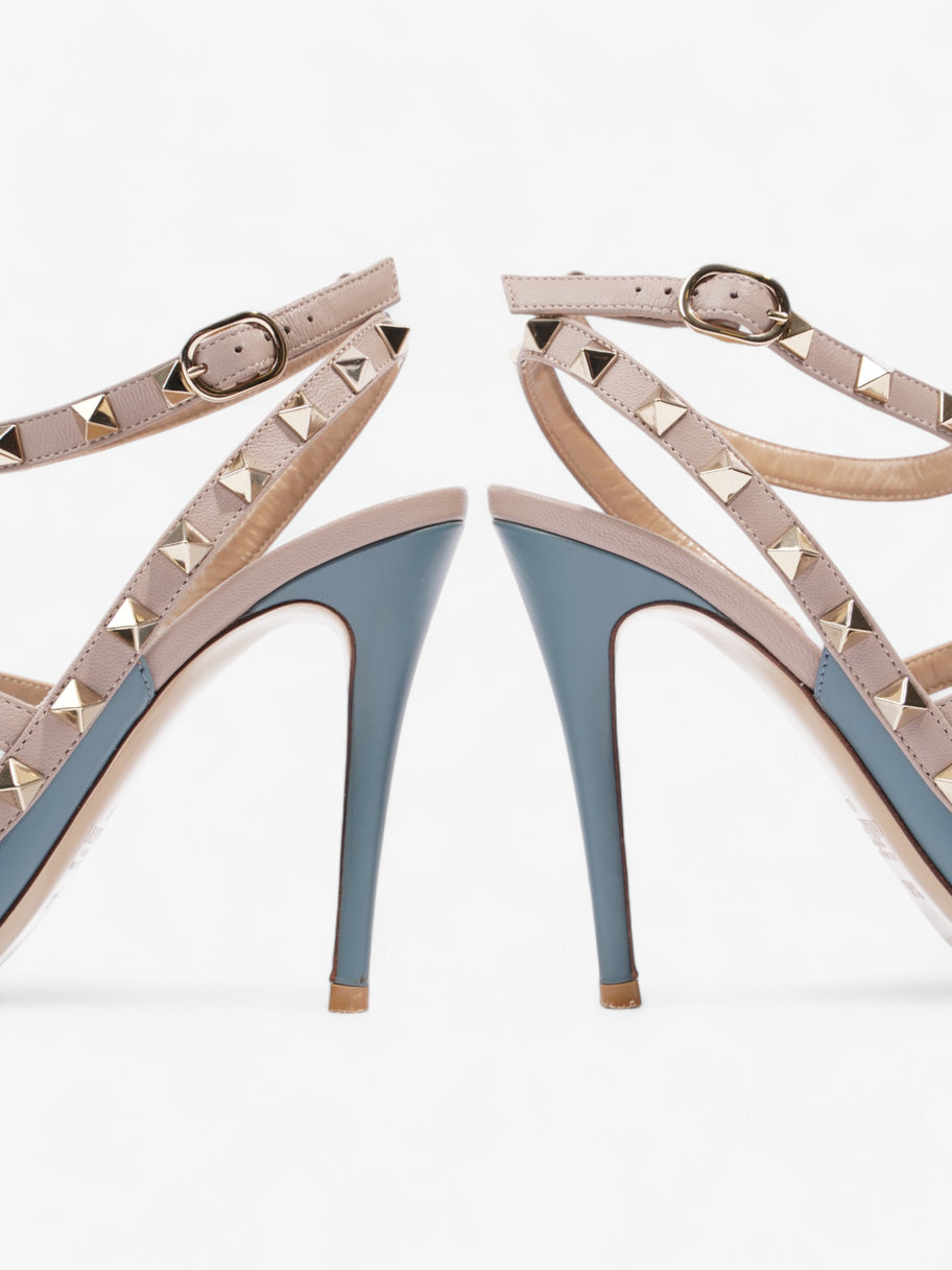 Valentino Rockstud Heels 105mm Blue Grey / Dusty Pink  Leather EU 38.5 UK 5.5 Image 9