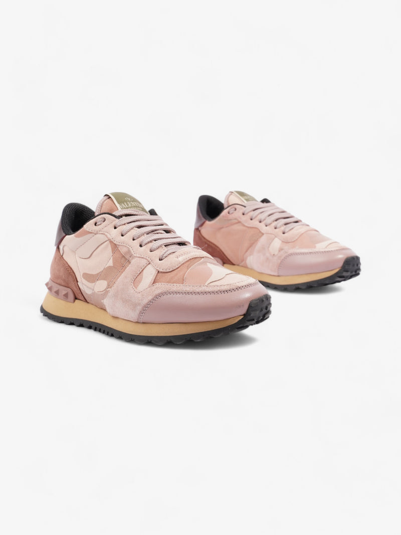  Valentino Rockrunner Pink Camouflage Suede EU 36.5 UK 3.5