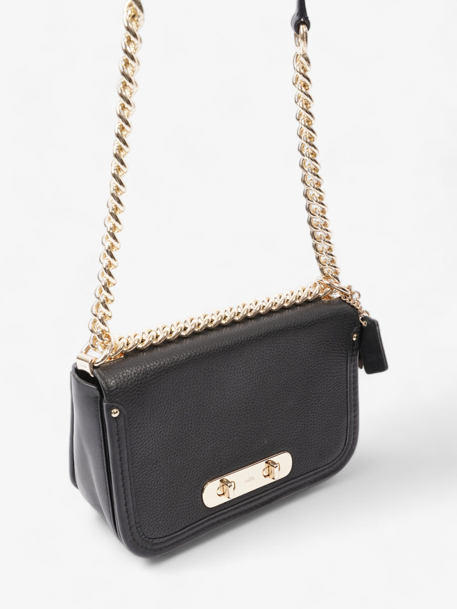 Coach Black & gold bag Black Leather Image 7