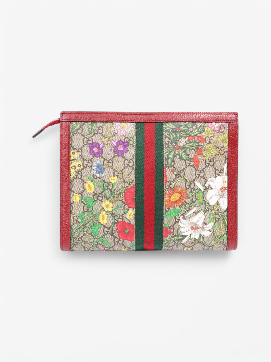 Gucci Toiletry Pouch Supreme / Floral Coated Canvas Image 4