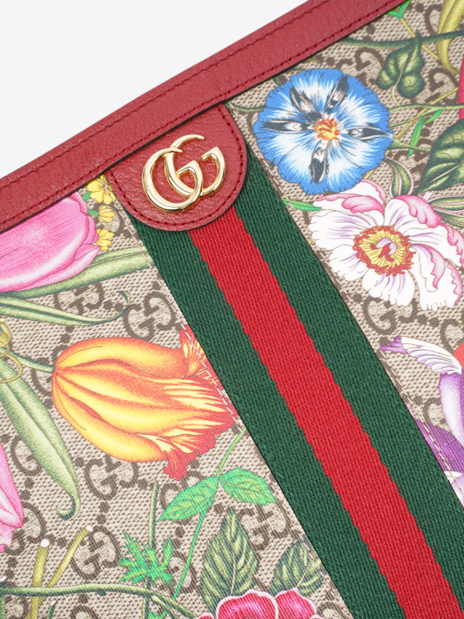 Gucci Toiletry Pouch Supreme / Floral Coated Canvas Image 7