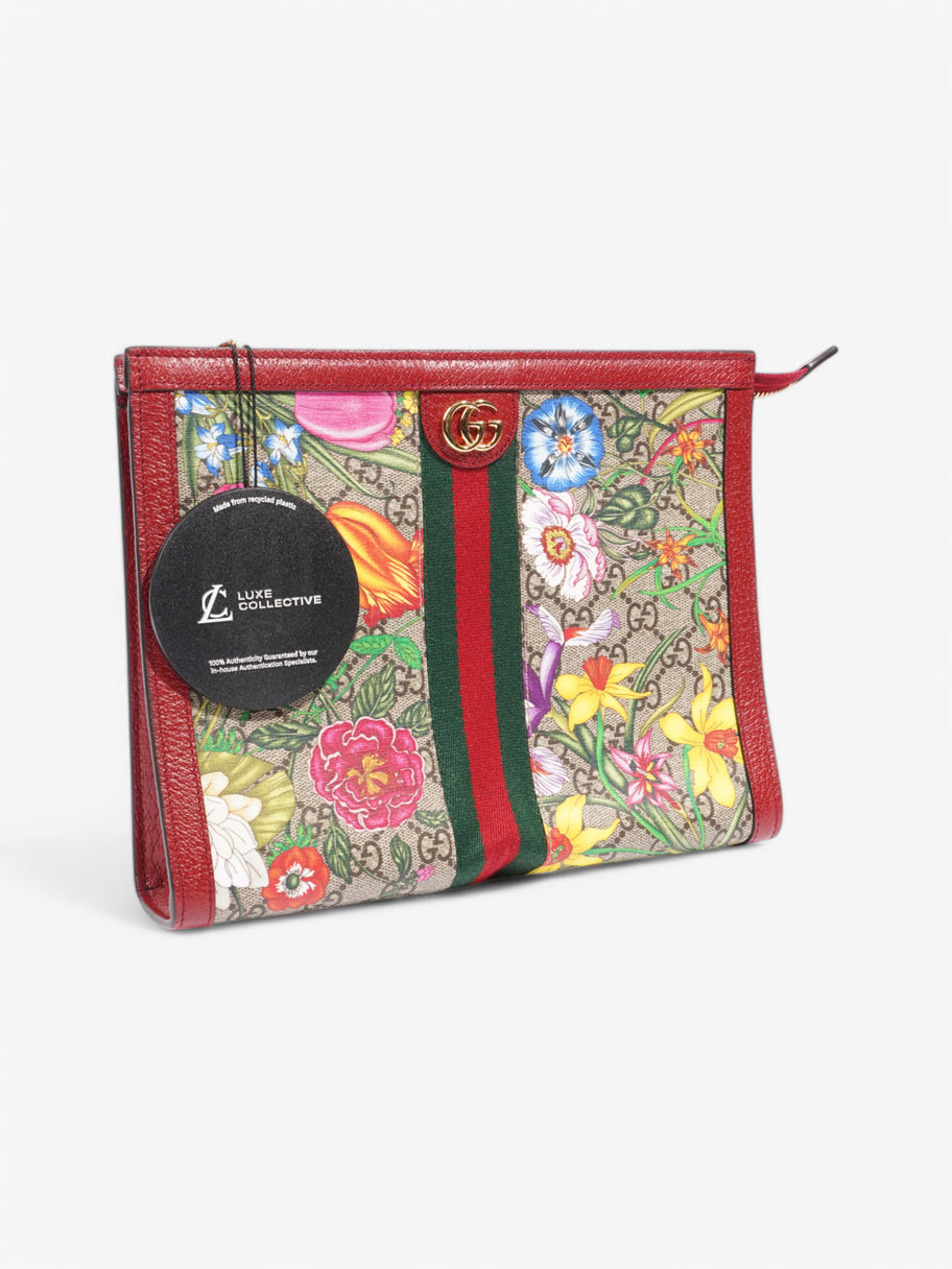 Gucci Toiletry Pouch Supreme / Floral Coated Canvas Image 9