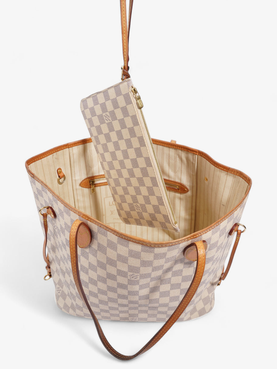 Louis Vuitton Neverfull Damier Azur Coated Canvas MM Image 8