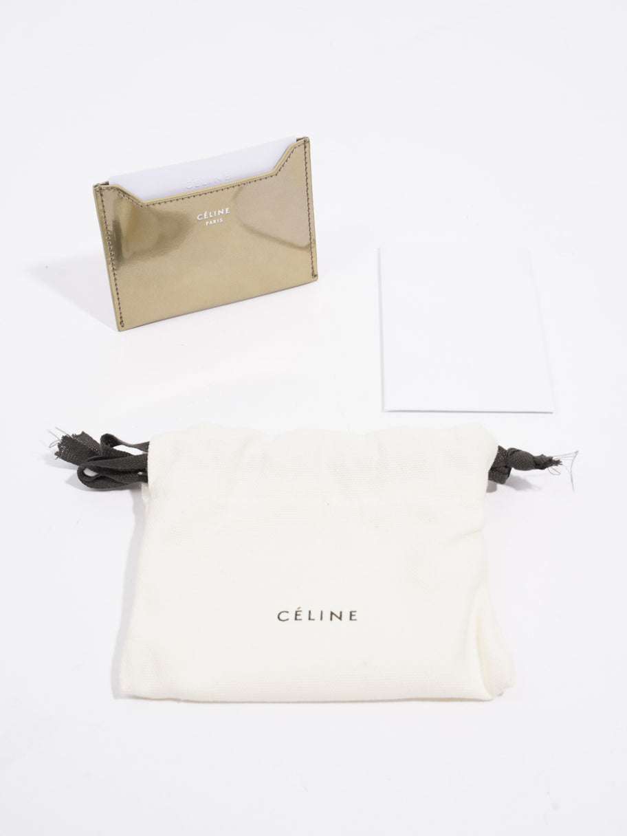 Celine Card Holder Metallic Gold Leather Image 7