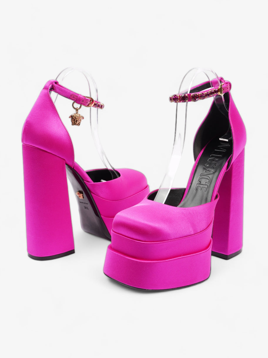 Versace Aevitas Platform Pumps 160 Pink Velvet EU 38.5 UK 5.5 Image 9