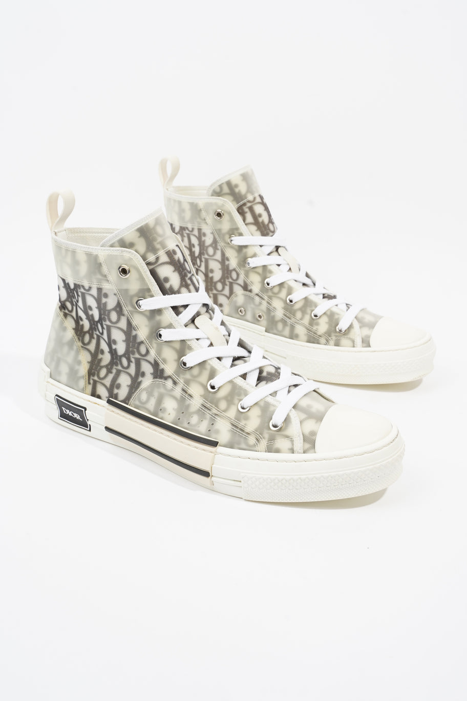 B23 High-top White / Grey Oblique Canvas EU 45 UK 11 Image 2